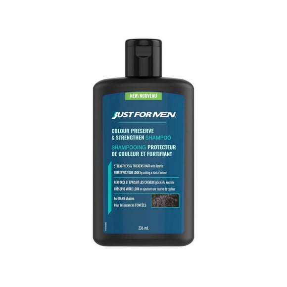 Just for Men Colour Preserve and Strengthen Shampoo for Dark Shades, 236ml