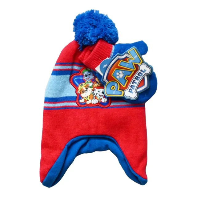 Paw Patrol Gorro Con Forro Polar Y Guantes