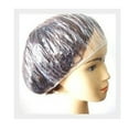 thumbnail image 2 of 16 Disposable Clear Shower Cap Salon Home Hotel Elastic Hair Bath Hat Spa Reuse, 2 of 2