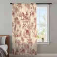 thumbnail image 4 of Tropical Plants Sheer Curtains 54" Long, Farmhouse Retro Elephant Tiger Leopard Light Filering Curtains, Breathable Simi Curtain Privacy Drapes for Kitchen Bathroom Nursery Small Window Treatment, 4 of 9