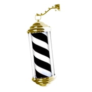 Stgfyxgs Barber Pole Light Barber Shop Pole LED LED Strips Light Classic,Barbershop Rotating Light,Hair Salon Open Sign for Hair Salon 40 black and white
