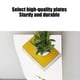 thumbnail image 5 of Estante Flotante de Esquina Montado en Pared, Estante de Madera 22x22cm, Almacenamiento que Ahorra Espacio para Dormitorio Baño Cocina Sala de Estar, Blanco Negro Amarillo, 5 of 6