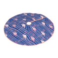 thumbnail image 2 of Bingfone Christmas Tree Skirt Mat Christmas Decoration Interior 36" -Flamingo, 2 of 6