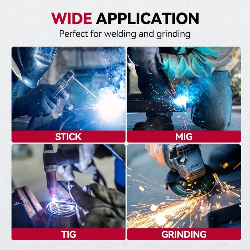 ARCCAPTAIN Auto Darkening Welding Helmet - 180° Panoramic View | 1/1/1/1 True Color Large Lens | 4 Arc Sensors & Solar Power | Shade 4-13 | For TIG, MIG, Arc, Cutting