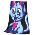 thumbnail image 3 of Manta con diseño de hombre gato y salsa, para decoración de habitación, manta de franela para cama y sofá, 40 x 30 pulgadas, 3 of 4