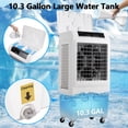 thumbnail image 2 of QinaQin 3000 CFM Evaporative Air Cooler, Swamp Cooler with Remote Control and 4 Ice Packs, 3 Wind Speeds and Modes, 12H Timer, Air Cooler for Outdoor/Indoor Use, 10.3 Gallon, 2 of 7