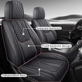 thumbnail image 2 of 2004 for Suzuki Forenza Seat Cover, Faux Leather 5 Piece Full Set Waterproof Beautify Interior, Black Car Seat Covers, Beautify the Interior of Old Cars, 2 of 9