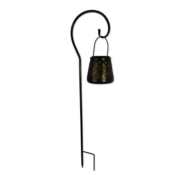 Linterna Solar Con Soporte De Tierra 600Mah Luz Solar De Hierro Ip55 Luz De Patio Hueca Impermeable Para Camino De Césped De Jardín Noticed HA014838-00