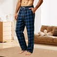 thumbnail image 5 of Xcmzpl Men's Soft Buffalo Plaid Pajama Lounge Sleep Pants Lightweight Sleepwear Elastic Waist Baggy Night Bottoms with Pocket S-3XL, 5 of 6