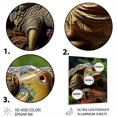 thumbnail image 3 of Designart "Vibrant Turtle Portrait in a Forest Setting II" Animals Turtle Metal Art Print, 3 of 5