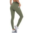 thumbnail image 6 of Women's Active Stretch Leggings with Pockets Mid Rise Yoga Pants, 6 of 7