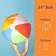 thumbnail image 4 of Top Race Pack of 12 Large Beach Balls Bulk - 24-Inch Inflatable Beach Balls for Kids and Adults - Big Blow Up for Pool, Beach Party Decorations, and Water Games, 4 of 7