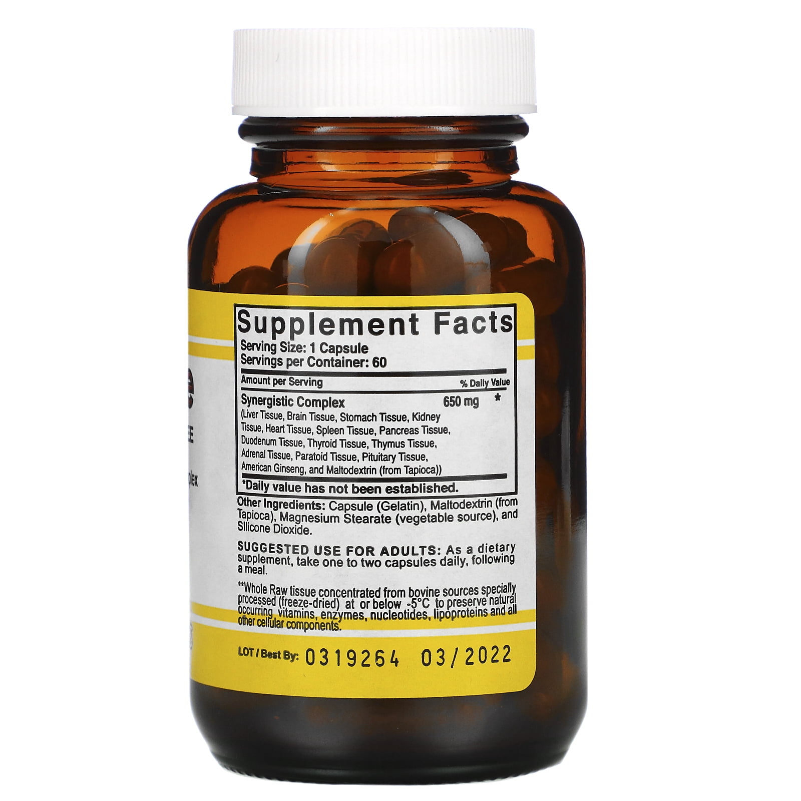 Raw Multiple, 60 Capsules, Natural Sources - Walmart.com