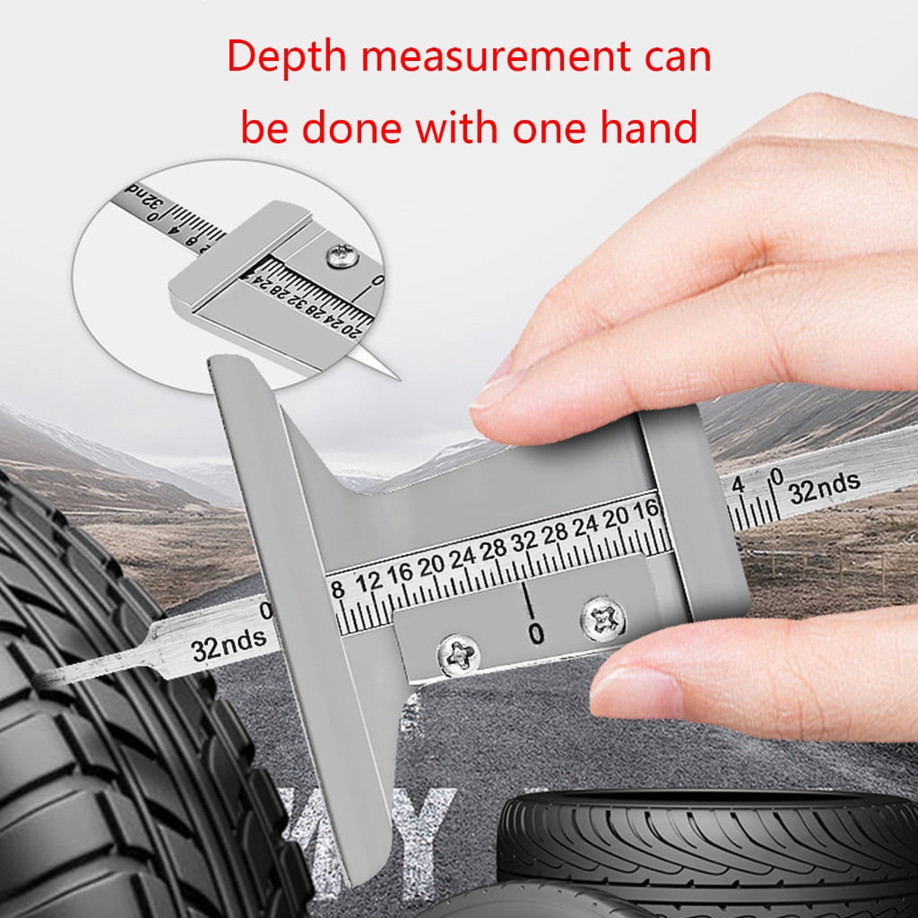 Tire Gauge Depth AuInLand 30 PCS Tyre Tread Depth Gauge Color Coded ...