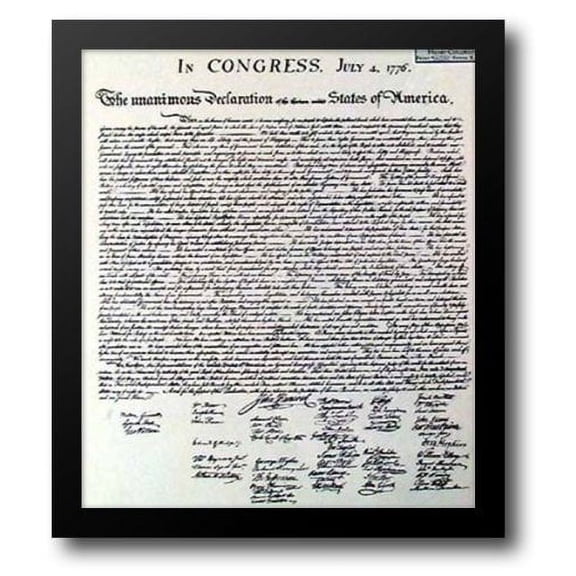 Declaration of Independence (Document) 18x20 Framed Art Print