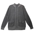 thumbnail image 1 of Toscano Firenze Men's Gun Metal Zip-Up Jacket - XL, 1 of 2