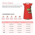 thumbnail image 3 of Balery Cool Crocodile With Sunglasses Camisón de princesa para niñas, pijama de algodón con mangas abullonadas, suave y bonito.-Small, 3 of 6