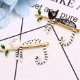 thumbnail image 2 of GKNET Fashion Wave Point Cat Branch Brooch Collar Badge Corsage Delicate Jewelry Accessories.N8-Black, 2 of 9