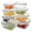 Grey, variant on odorsTT 8PCS Blue Glass Food Storage Containers with Lids, Food Storage Containers, Leak-Proof, Suitable for Fruits, Vegetables, Kitchen, Picnic, Meal Preparation, Refrigerator