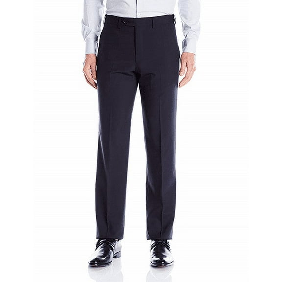 Palm Beach Men's Performance Expander Flat Front Dress Pants