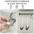 thumbnail image 7 of ReaNea Silver Cooking Spoon Set, Stainless Steel Kitchen Cooking Serving, Solid Spoon and Slotted Spoon Pack of 2, 7 of 7