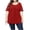 Red, variant on Womens under $10 asdoklhq Womens Plus Size Tops, Woman Causal Round Neck Solid Blouse Lace Short SleeveT-Shirt Summer Plus Size Tops