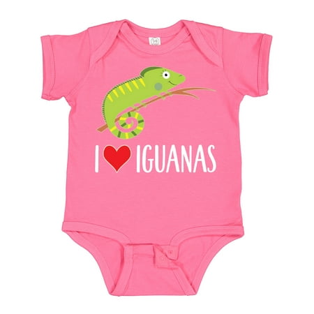 

Inktastic I Love Iguanas Gift Boys or Girls Baby Bodysuit