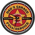 thumbnail image 2 of DAD'S GARAGE Wall Clock man room car mechanic auto repair shop gift, 2 of 2
