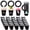 Black, variant on Disposable Plastic Shot Cups with Wristband for Party Drinks and Serving