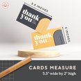thumbnail image 3 of shiyou-Boho Thank You Notecards, Thank You for Your Order, Business Card Size 3.5" x 2" - For Small Business, Office Thank You Notes, Modern Design (Mustard/Charcoal), 3 of 4