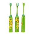 thumbnail image 1 of Cepillo de dientes eléctrico para niños, dibujos animados a prueba de agua para niños y niñas (verde), 1 of 3