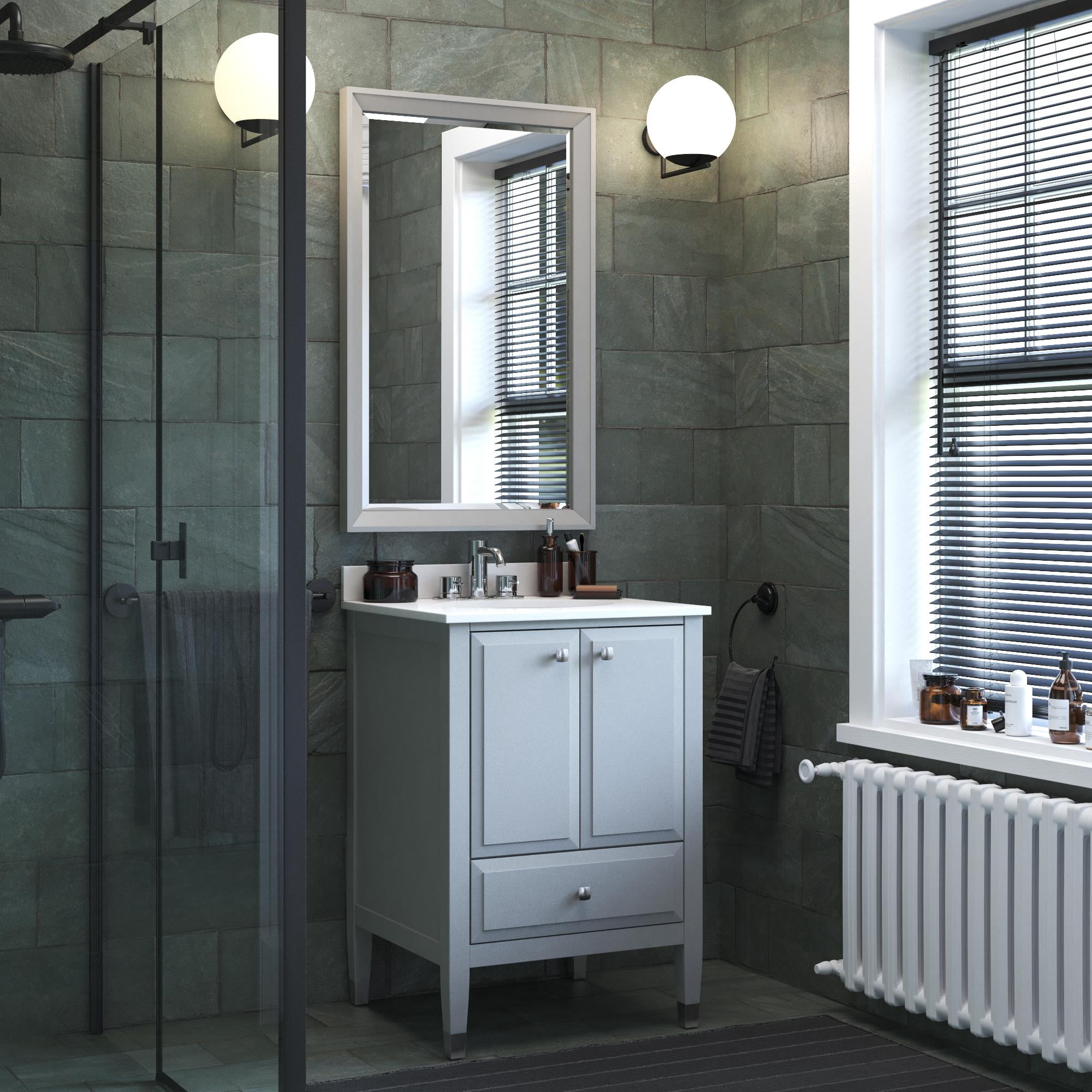 White Patterned Traditional Bathroom Vanities