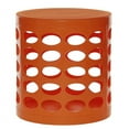 thumbnail image 2 of NuSteel TT-101RDV Otto Storage Stool - Round Plastic Storage Ottoman with Oval Perforated Pattern  Red, 2 of 7