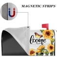 thumbnail image 6 of ChicYu Spring Sunflower Mailbox Cover Welcome Mailbox Wrap Magnetic Standard Mail Box Decals Post Letter Box Cover for Home Yard Outdoor Decor, 6 of 6