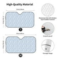 thumbnail image 3 of Bingfone Gray White Floral Car Windshield Sun Shade Protector Keep Your Vehicle Cool Sun Shield Visor Cover Foldable for Car Truck SUV-Medium, 3 of 8