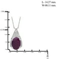 thumbnail image 6 of 7 3/4 Carat T.G.W. Ruby And White Diamond Accent Sterling Silver 3-Piece Jewelry set, 6 of 7