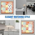 thumbnail image 4 of 1-Gang Screwless Pioneer Floral Decorative Wall Plates,Size 1-Gang 2.9"W X 4.7"H,Unbreakable Thermoplastic Faceplate Cover for Kitchen Living Room Bedroom Decorator Receptacle Outlet Switch, 4 of 5