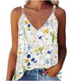 thumbnail image 2 of ICHUANYI Clearance Women's Summer Casual Sleeveless Blouse V Neck Tops T-Shirt Vest For Women(Multicolor, M) ICHUANYI WER2023080809911, 2 of 6