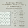 thumbnail image 2 of over&back Set of 4 Hand-Blocked Placemats - Colorful Dining Table Mat - Each Placemat is Unique - 100% Cotton - Machine Washable - Kitchen and Home Decor - Green Flower, 2 of 10