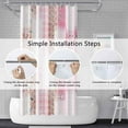 thumbnail image 5 of Yellow Shower Curtain for Bathroom Abstract Yellow Gray Watercolor Shower Curtain Set with Hooks Contemporary Oil Panting Fabric Waterproof Shower Curtains 72x72inches, 5 of 6