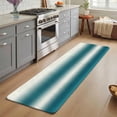 thumbnail image 3 of Runner Rug 1.64'x5.25', Ombre Dark Teal Non Slip Backing Floor Mats Soft Area Rugs, Absorbent Muddy Dirt Trapping Carpet for Entryway Hallway Kitchen Bedroom Living Room Modern Abstract Art Gradient, 3 of 9