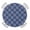Blue, variant on Gray Slate Diamonds Round Table Cover, Abstract Vintage Minimalist Geometric Grid Waterproof Fitted Tablecloths for 45"-54" Tables, Washable Picnic Table Cover for Camping Dining Indoor Outdoor