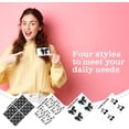 thumbnail image 6 of Atefa 16 Pcs Credit Card Skin Cover Set Debit Card Stickers Elegant Waterproof PVC ID Cover Anti-wrinkling for Transportation Fun Gift Idea(Bow,Black), 6 of 7