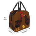 thumbnail image 3 of Disketp Chicken Farm Animal Bolsa Térmica para Almuerzo para Hombre y Mujer, Ideal para Trabajo, Senderismo y Picnic, 3 of 8