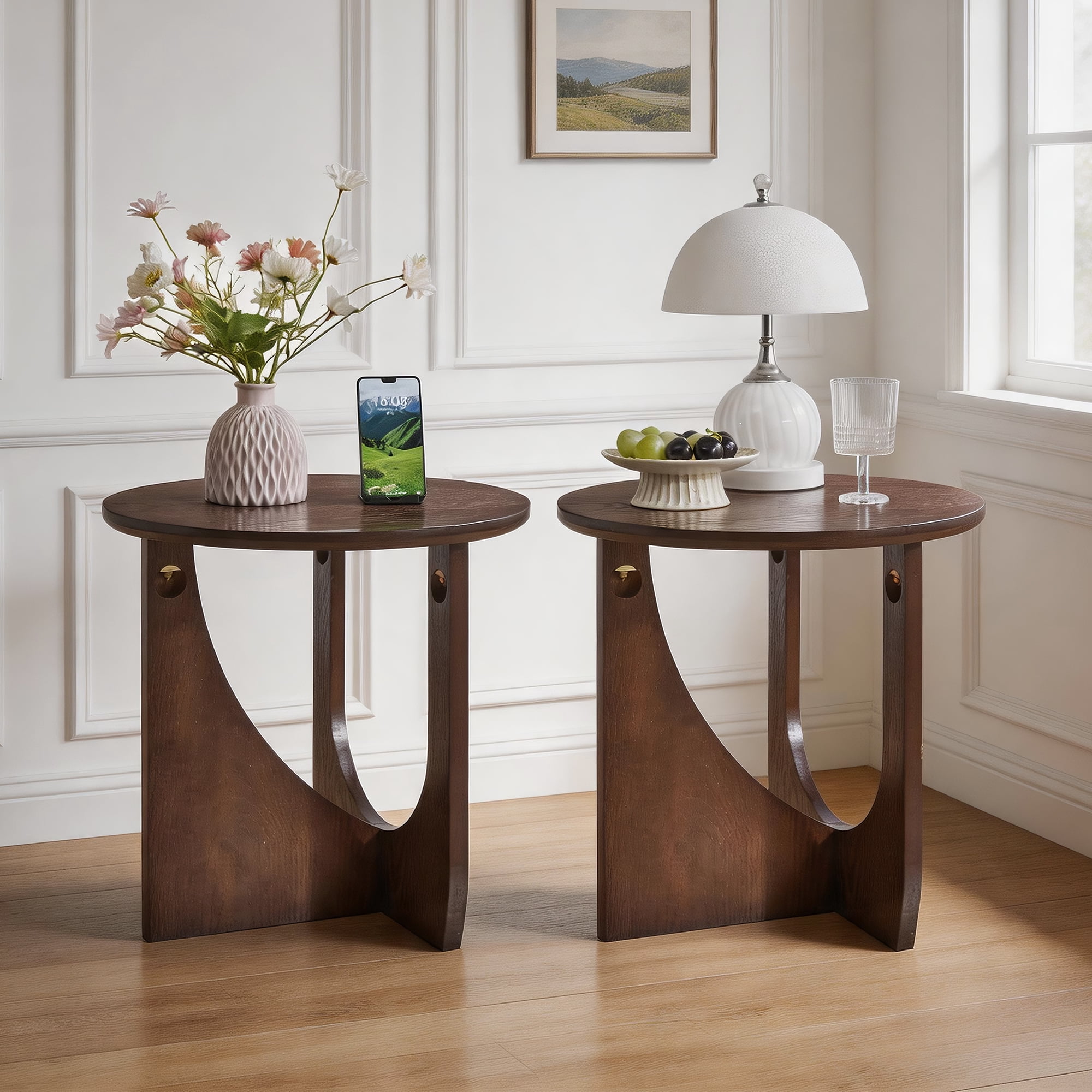 Zingz & Thingz 57071136 Fleur-de-lis White Side Table - Walmart.com