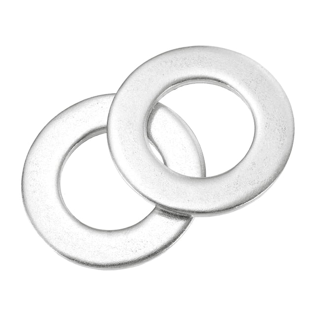 2 Pcs M33 304 Acier Inoxydable Rondelles Plates Espaceurs 33mm ID 60mm OD 5mm Épais, Argent
