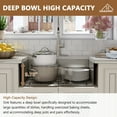 thumbnail image 3 of CASAINC 33" Stainless Steel Single Bowl Farmhouse Apron Kitchen Sink, Brushed Stainless Steel, 3 of 8