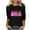 Black, variant on successthop Christmas Shirt Women Ugly Graphic Tree Plus Size 3/4 Sleeve Top Oversized Crewneck Festival Clothes