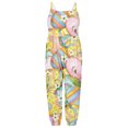 thumbnail image 4 of Easter Jumpsuit Romper for Kids,Toddler Girls Kids Easter Eggs Hunting Printing Jumpsuit Playsuit Strap Romper Summer Outfits Clothes, 4 of 6