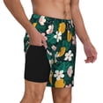 thumbnail image 3 of Goofa Tropical Fruit Printed Men's Swim Trunks Board Shorts Quick Dry Mens Swimming Trunks with Compression Liner,Breathable Fit Hawaii Beach Shorts-X-Large, 3 of 9